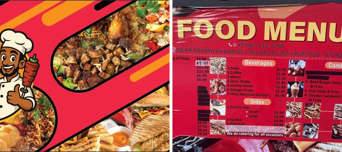 716 Street Halal Menu